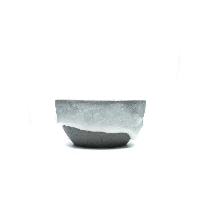 栁本美帆　氷裂貫入植木鉢, XS size / YNG17