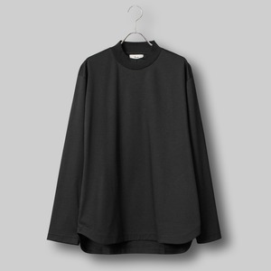 アルビニT スムース ロングスリーブ モックネック リラックス / Albini T Smooth LS Mock Neck Relax #BLACK