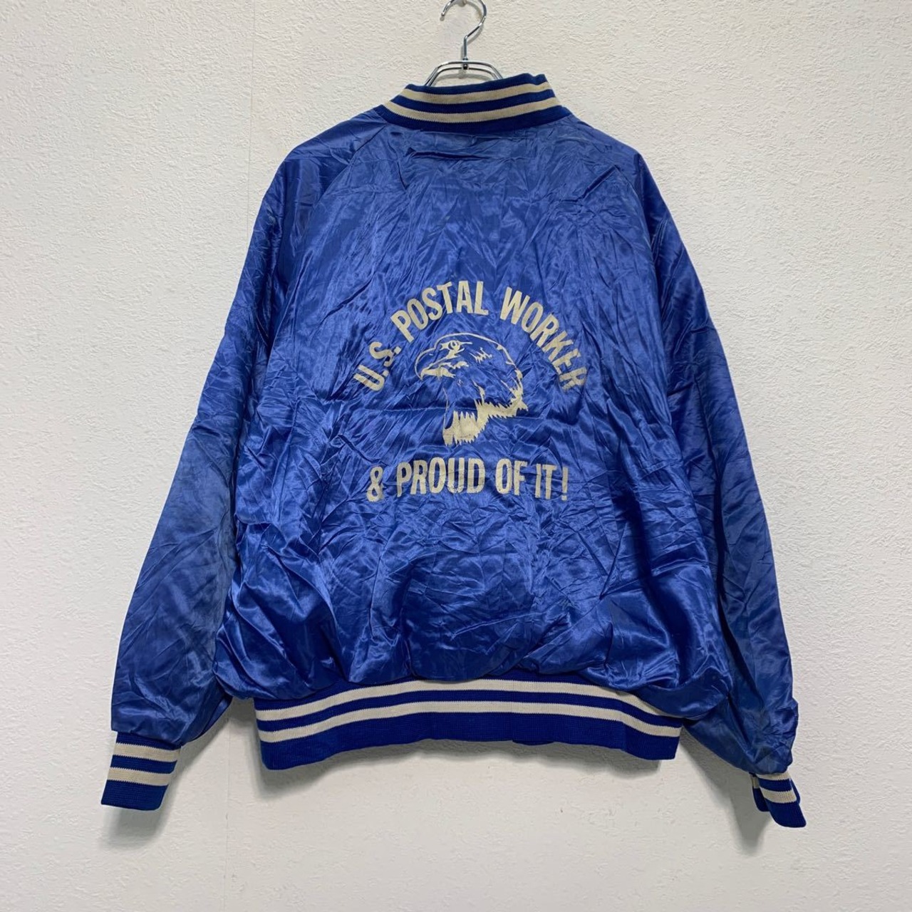 ARISTO JAC ナイロン スタジャン XXL ブルー ホワイト アメリカ製 