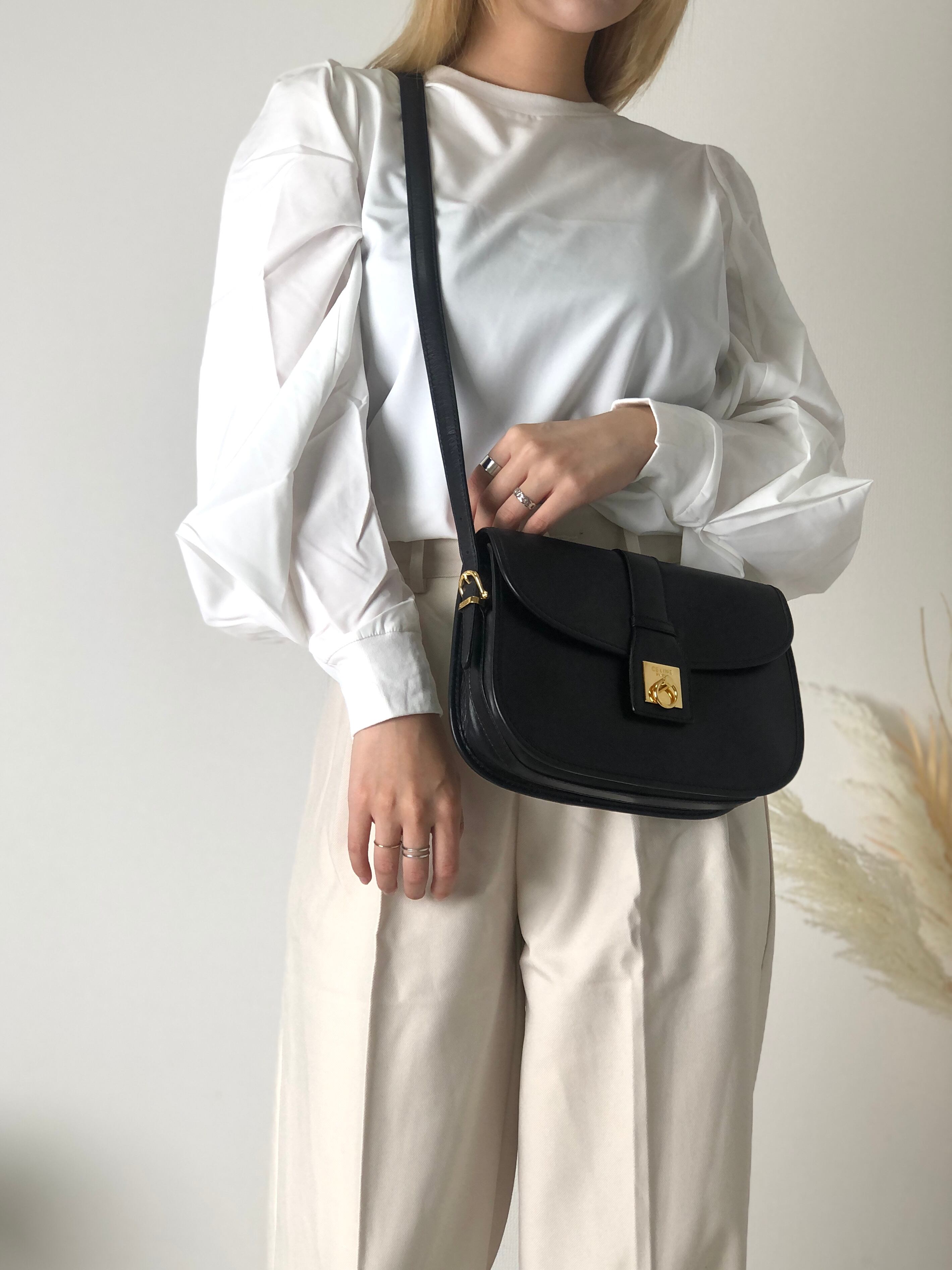 日本直送 名牌中古包 】CELINE セリーヌ ガンチーニ レザー ラウンド