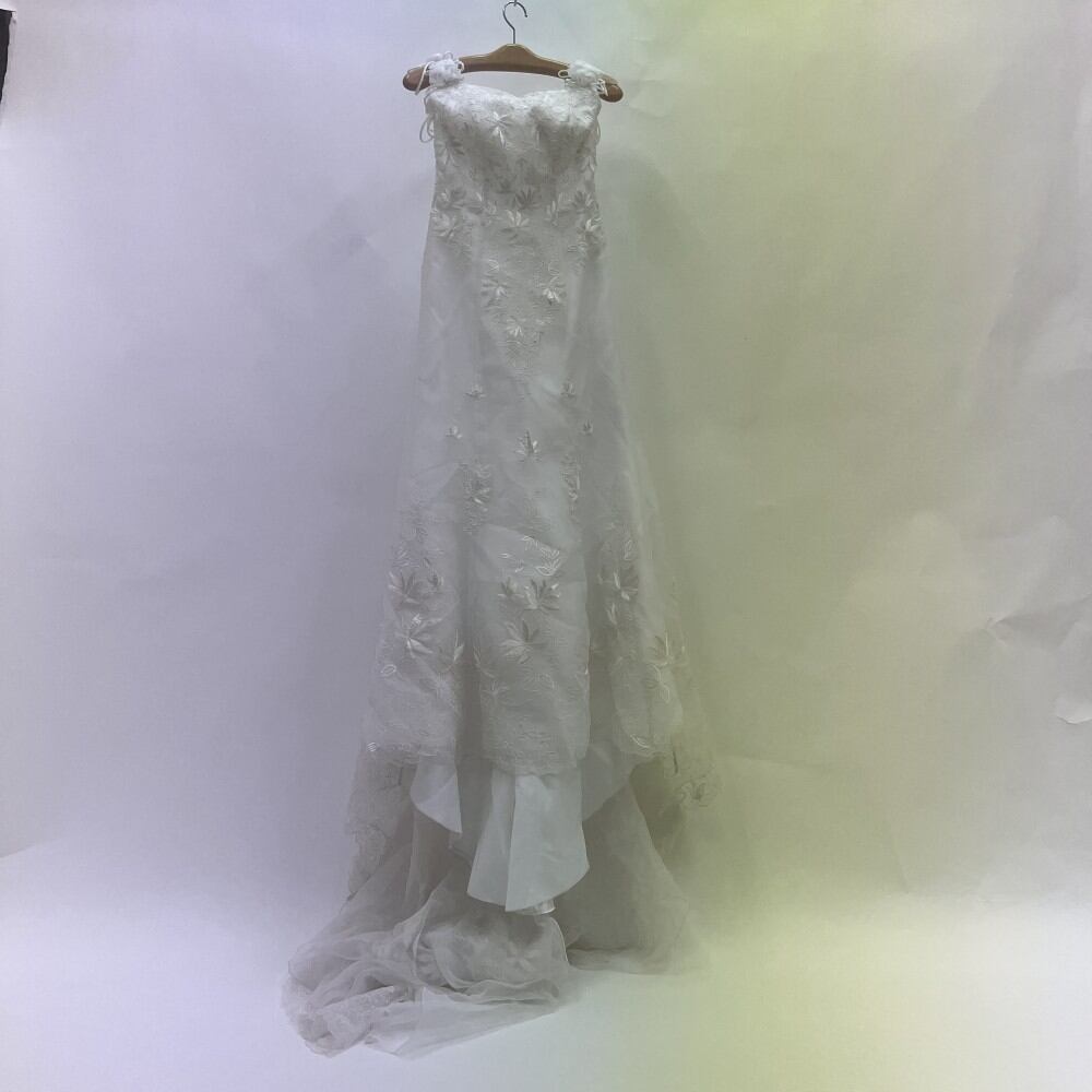 中古 ウェディングドレス マーメイド ホワイト 11号 W-379