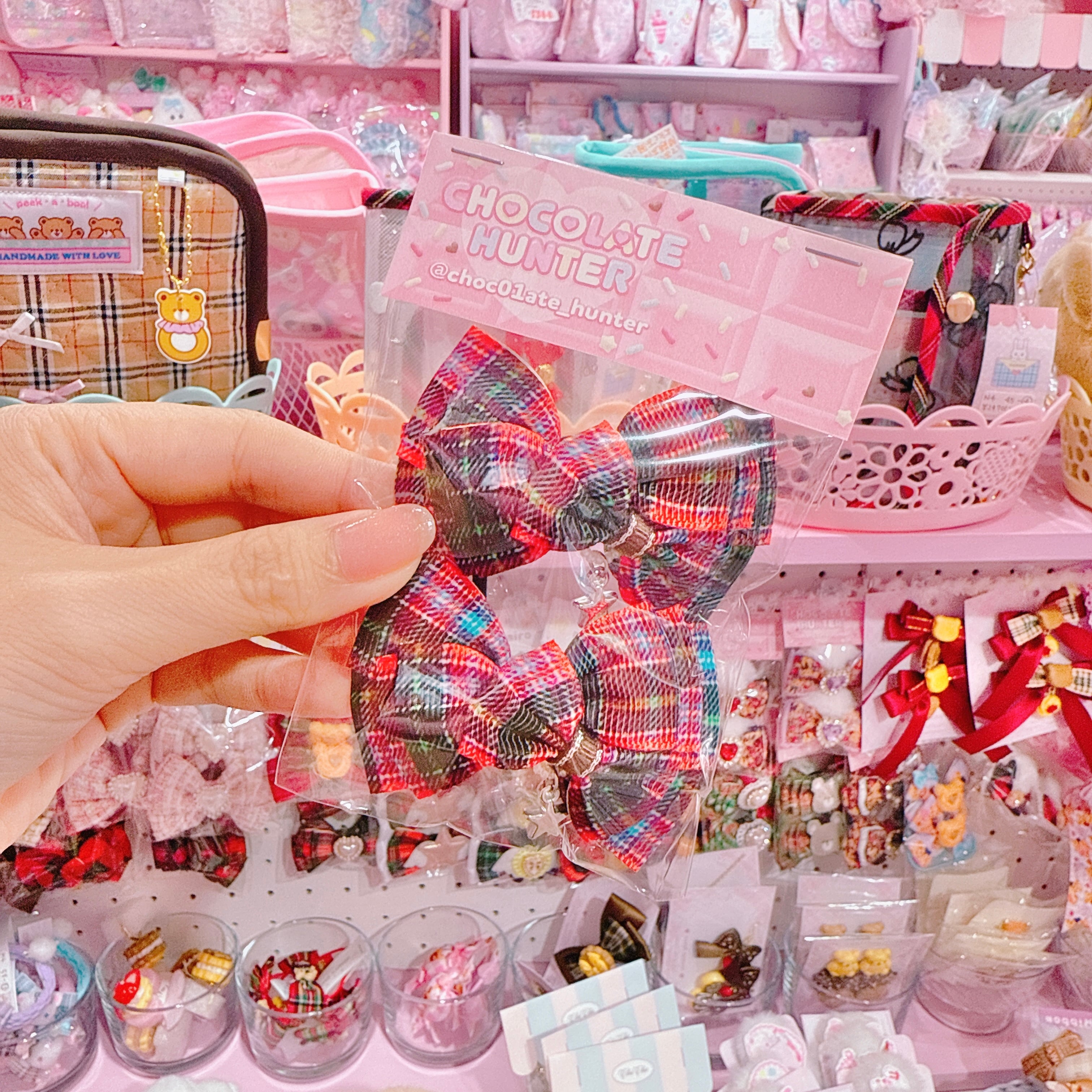 【R38】54-3サンクリボンツインヘアゴム