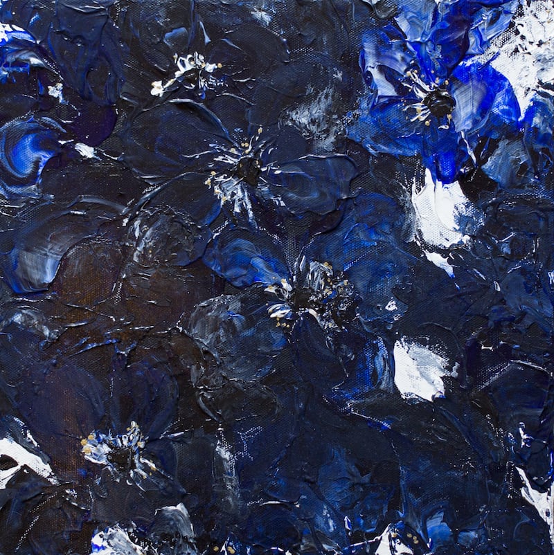 Flowers / 青い花の現代アート作品 絵画販売 | TOMOYA GALLERY STORE