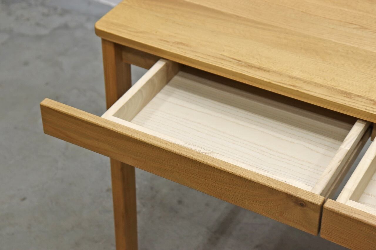無印良品 MUJI デスク 机 作業台 ナチュラル 引き出し付き 難あり 品② 