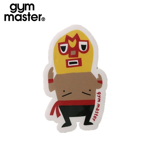 gym master ジムマスター アパレルステッカー 布用 洗濯OK アイロン不要 覆面レスラー 犬 カレー ゴリラ オリジナルカスタム G899790 イエローレスラー