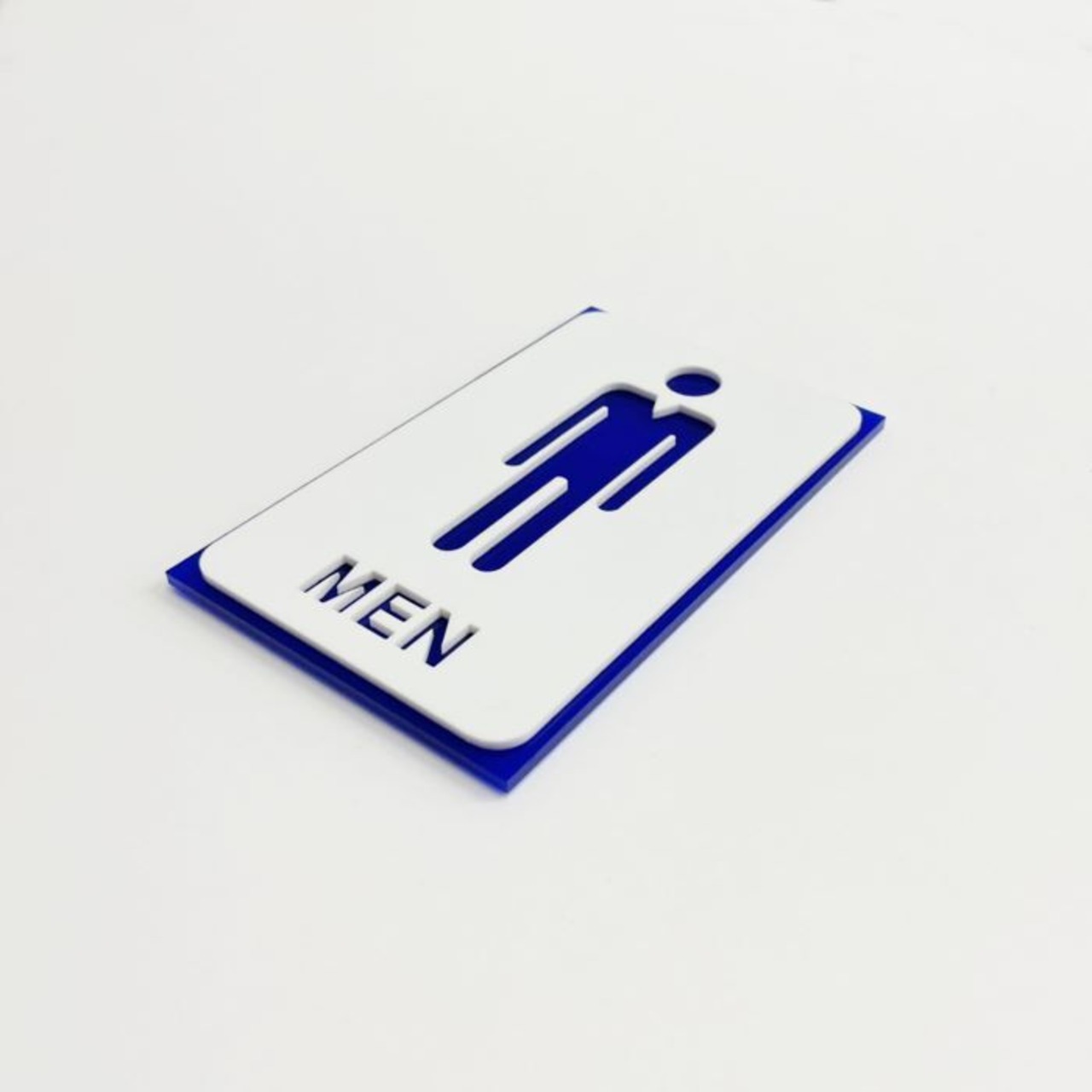 ツケレルン（ピクトサイン）軽量 アクリル 壁付け 看板 標識 （男子トイレサイン）kabe-0044 - 2