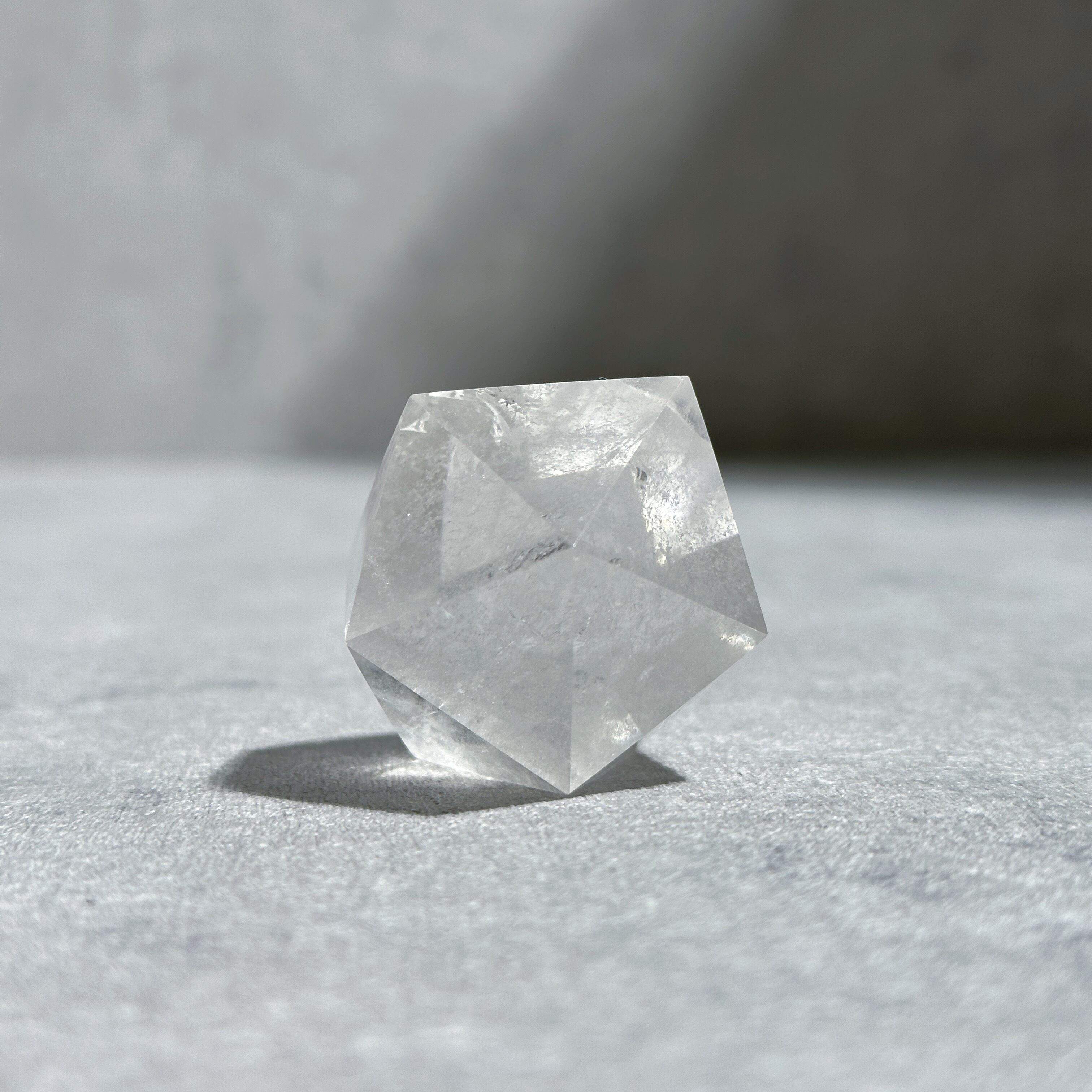 虹◎ミナスジェライス産クリアクォーツ 二十面体21◇Clear Quartz