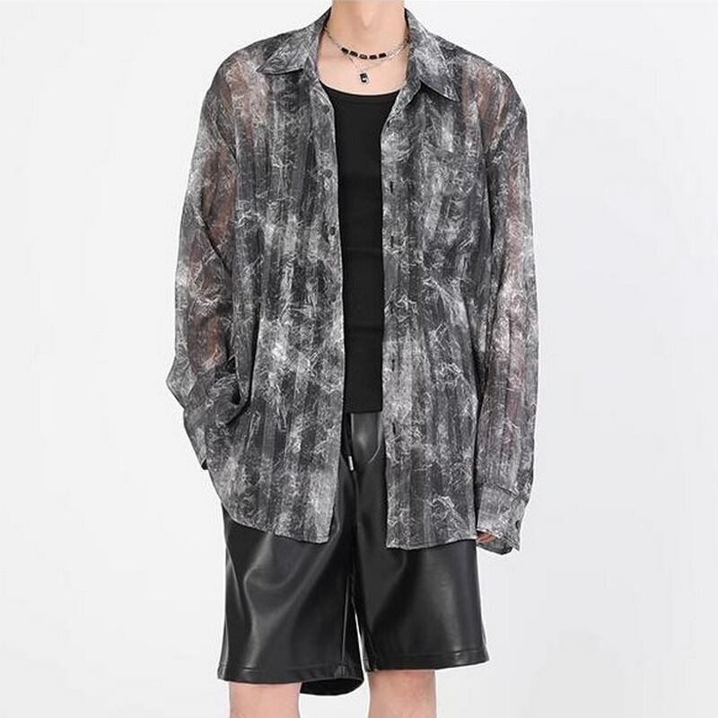 シアーアソートシャツ シャツ 長袖 シアー 10035