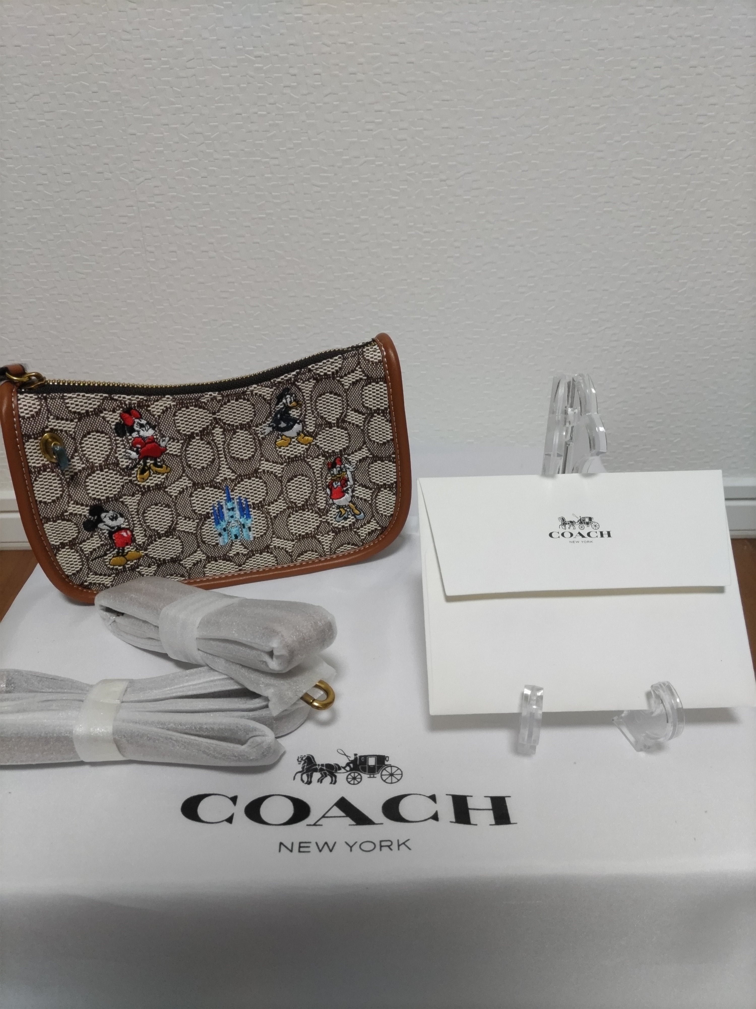 COACH コーチ スウィンガー バッグ ミッキー ＆フレンズ エンブロイダリー