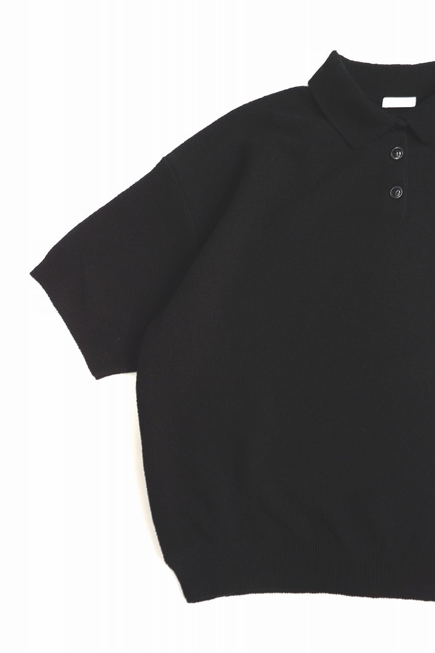 Boucle Garter Knitted Polo