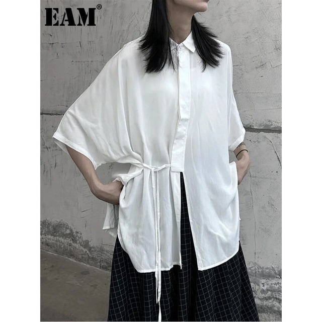 Simple Long Blouse Shirt【E0061】