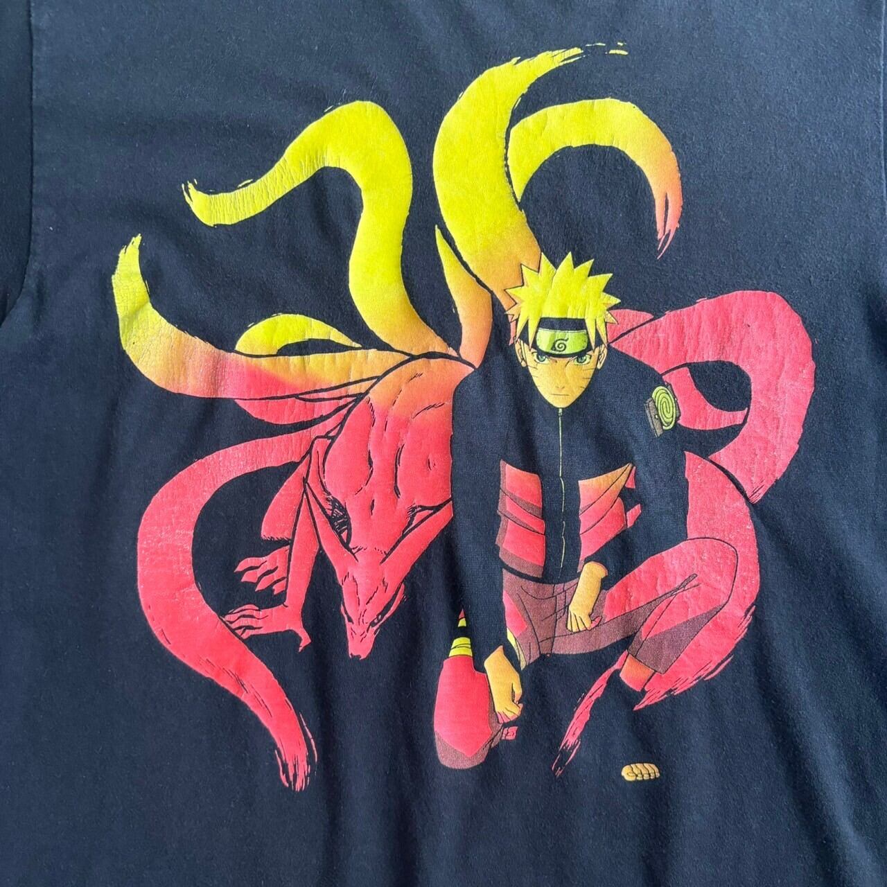 《M size》NARUTO ナルト疾風伝 九喇嘛 アニメTシャツ プリント No.3584