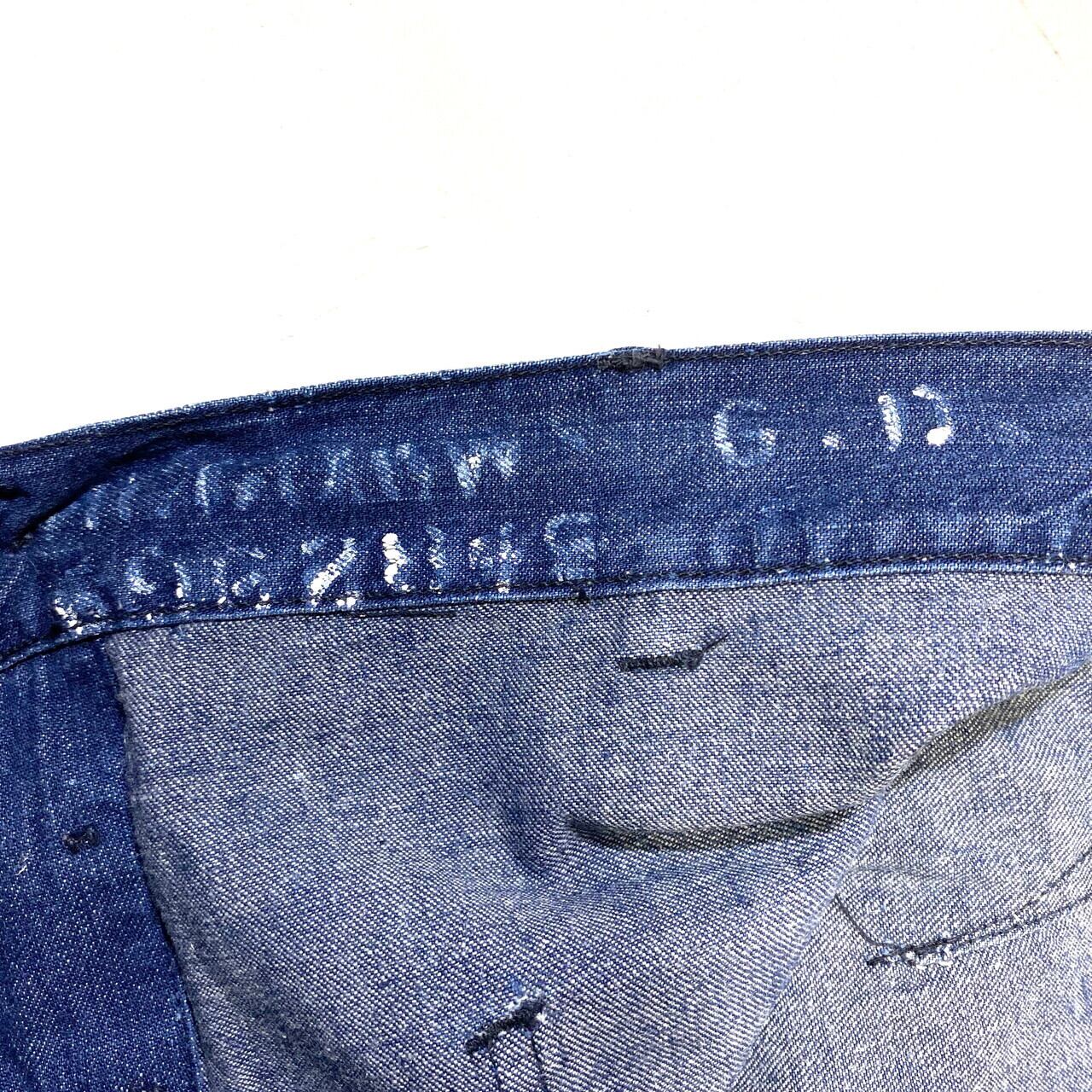60年納品 ビンテージ 米軍実品 U.S.NAVY デニムセーラーパンツ メンズ