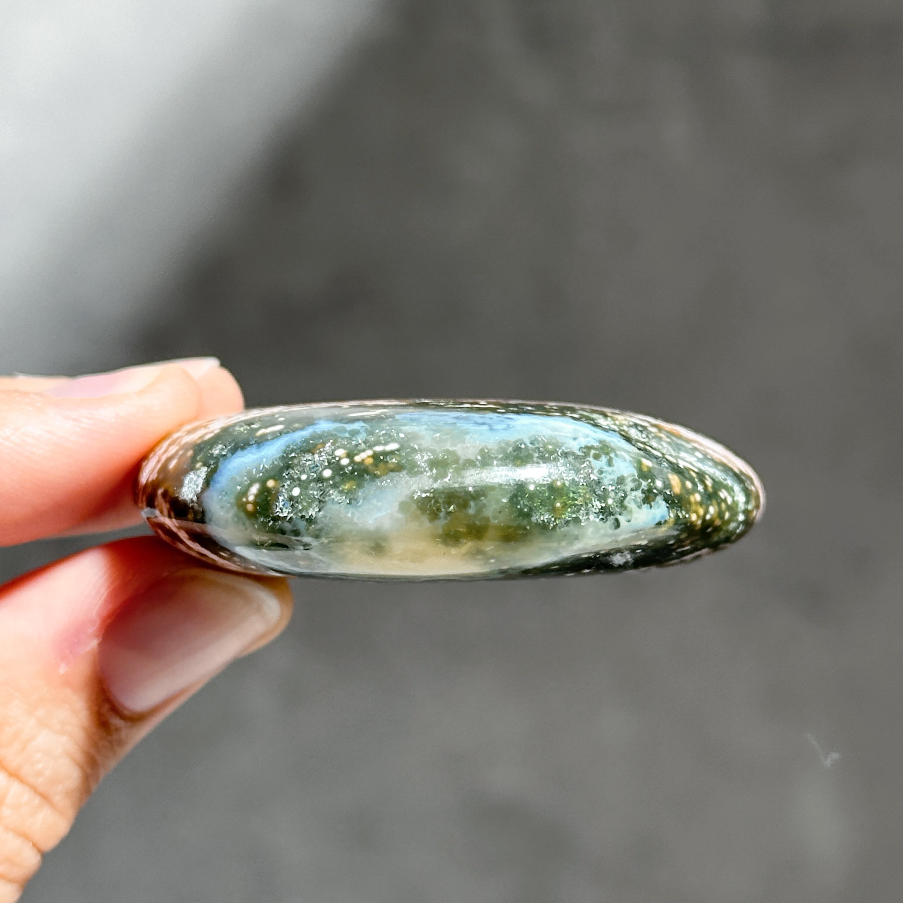 オーシャンジャスパー パームストーン43◇ Ocean Jasper ◇天然石