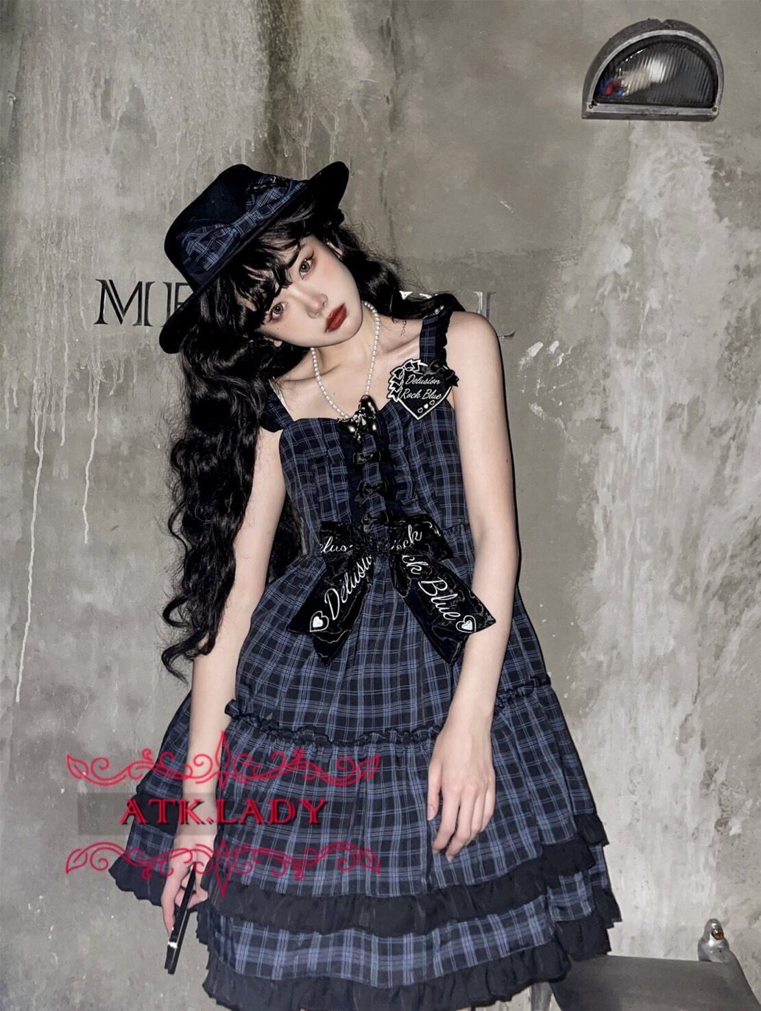 ATK.LADY】k2523 dream rock blue【ドリームロックブルー】チェック柄