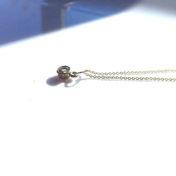 【一点物】SV925✦3月の誕生石✦⋆.·海の精の宝物 - アクアマリンpetiteネックレス⋆.·✦