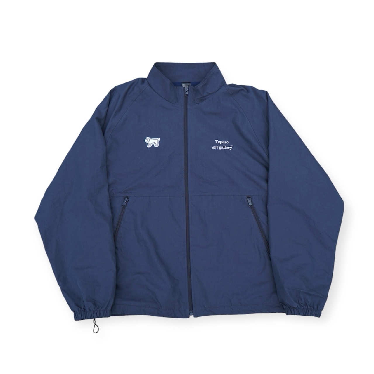 NYLON TRACK JACKET : NAVY