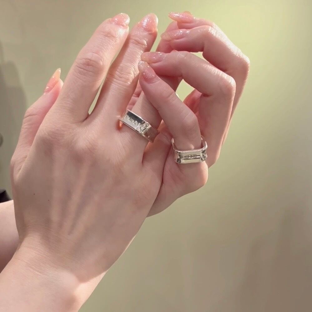 希少サイズ【TIFFANY&CO.】【13-14号】2901 T&CO 1837 スクエアリング
