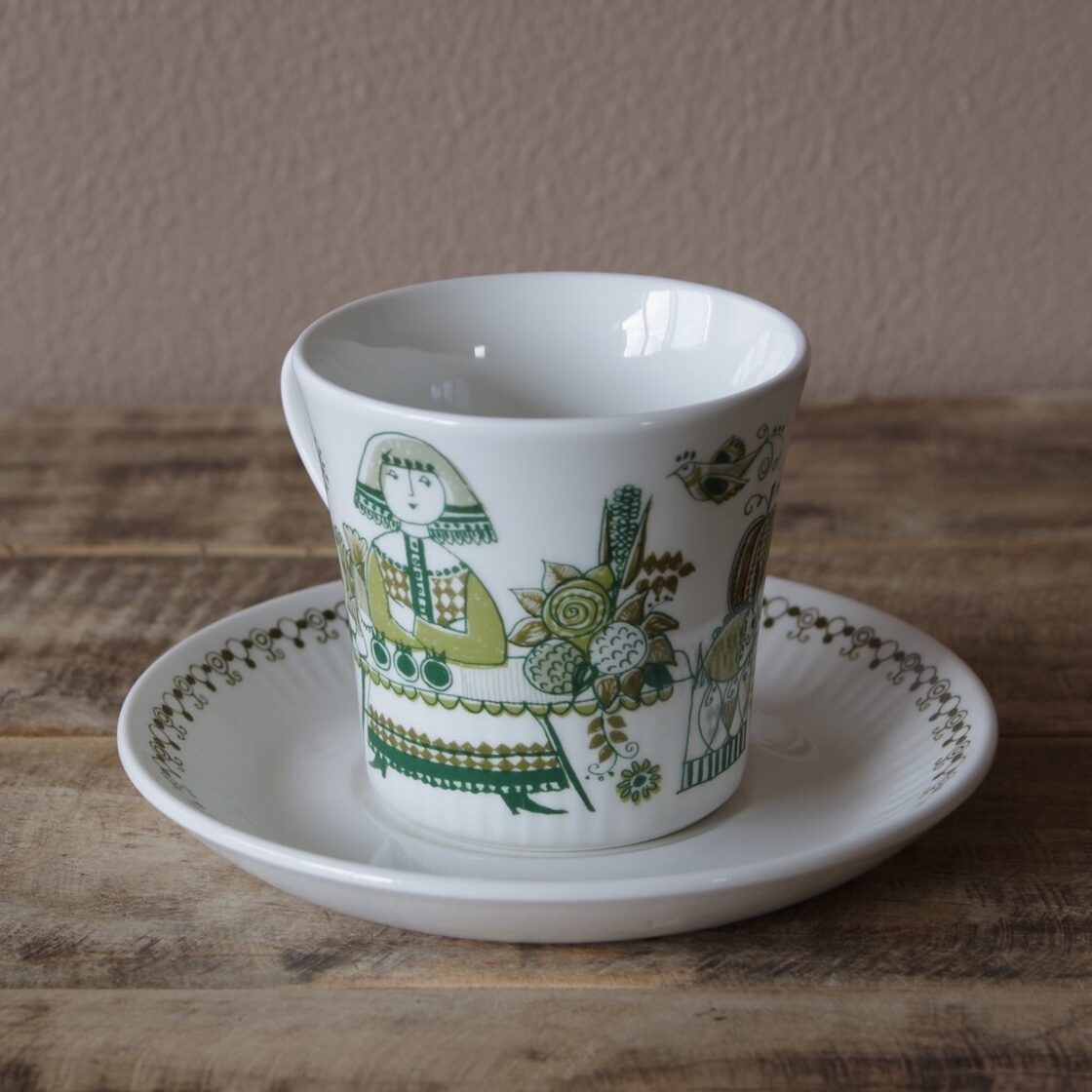 フィッギオ FIGGJO マーケット Market コーヒーカップ ソーサー 