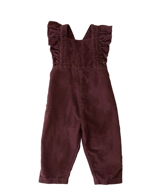 Organic Cotton Alice Frill Pincord Overall