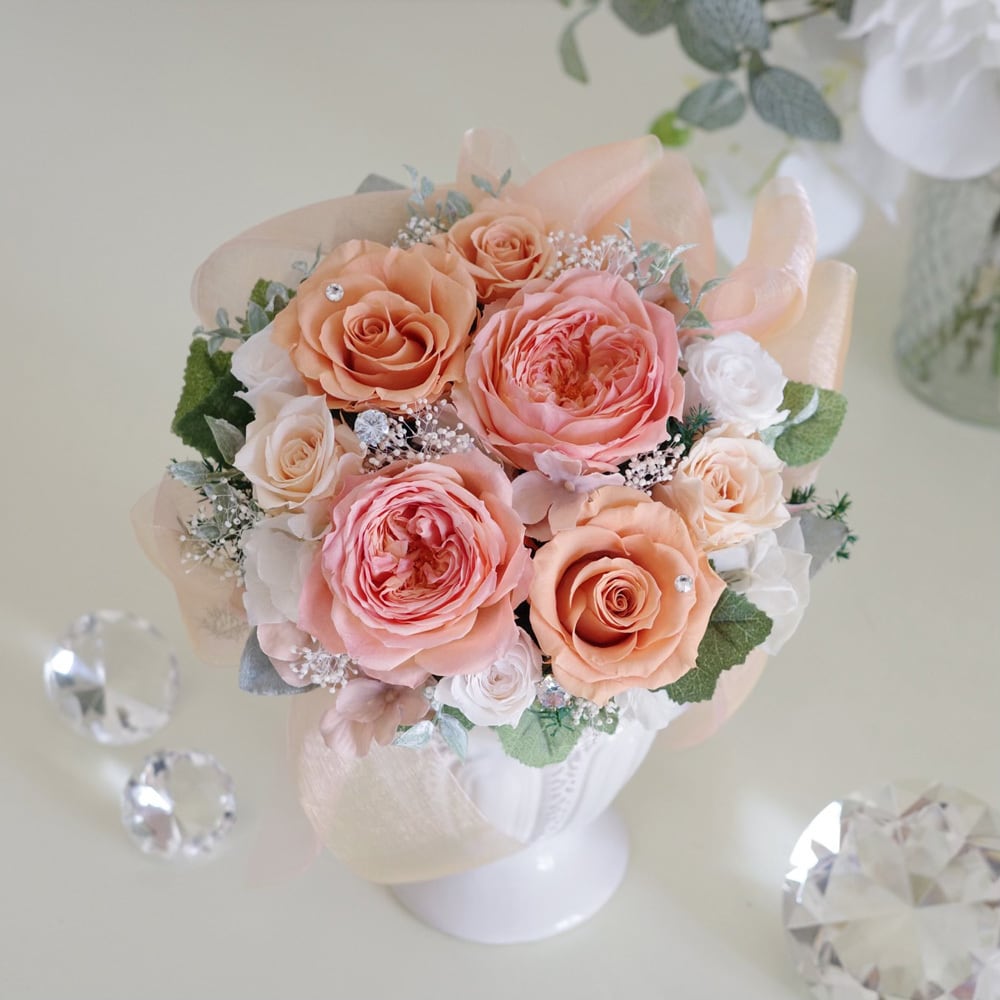 卓上ローズアレンジメント c020e561a1e67628b9f7e824020128