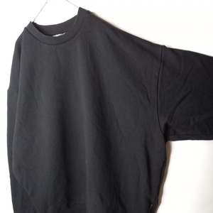 asos　裾ジップ　スウェット　トレーナー　無地　ブラック　L