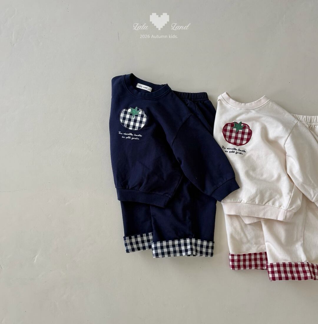 送料無料【予約】/ kidsチェック配色パンツ /lalaland