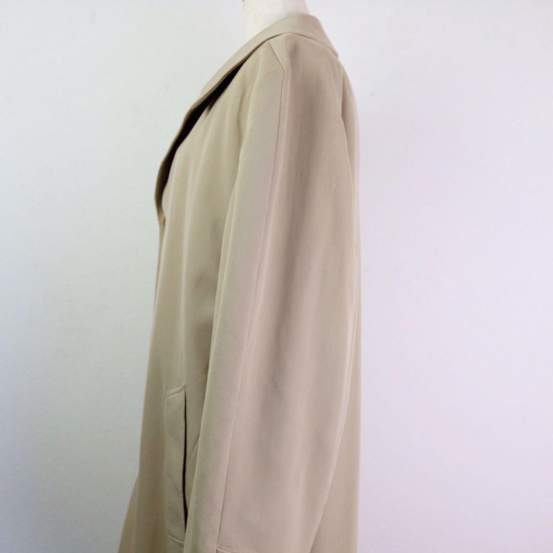 レア　70s アクアスキュータム　ウールギャバジン　ステンカラーコート　ベージュ | Rico clothing powered by BASE