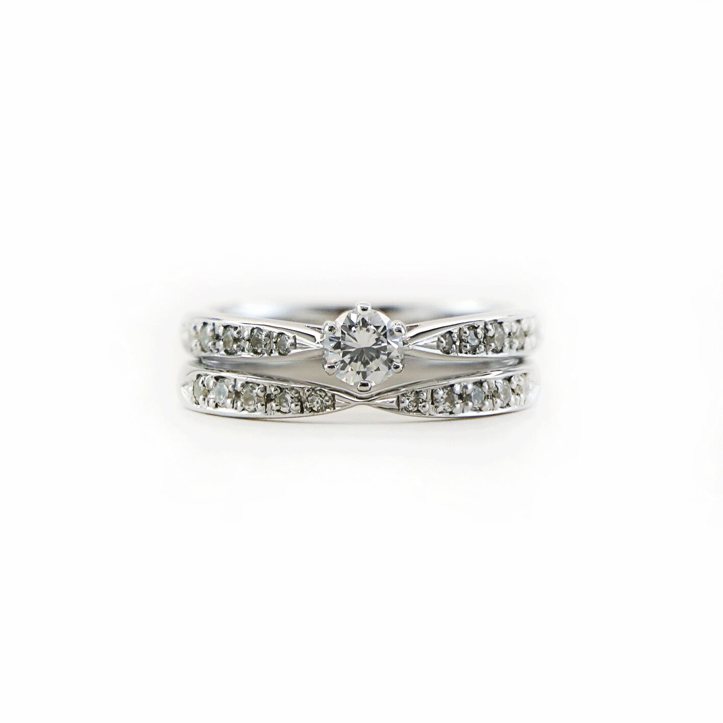 【プラチナ結婚指輪 ゴールド結婚指輪 マリッジリング】K18 Pt950 天然ダイヤモンド 結婚指輪  マリッジリング ペアリング シリーズ012B