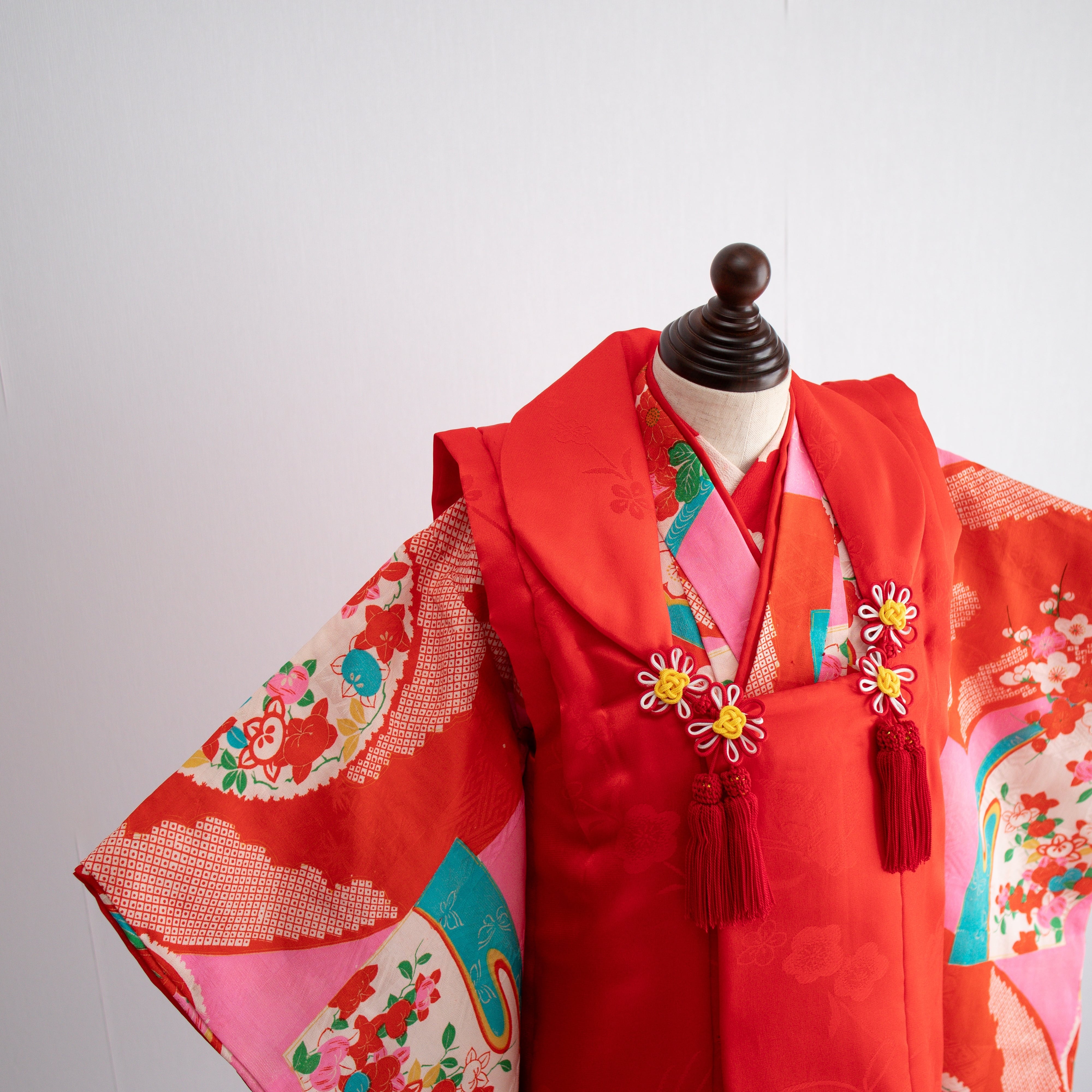 女の子被布style『花重ね』/SS3014 (対応身長目安 85㎝~93cm)