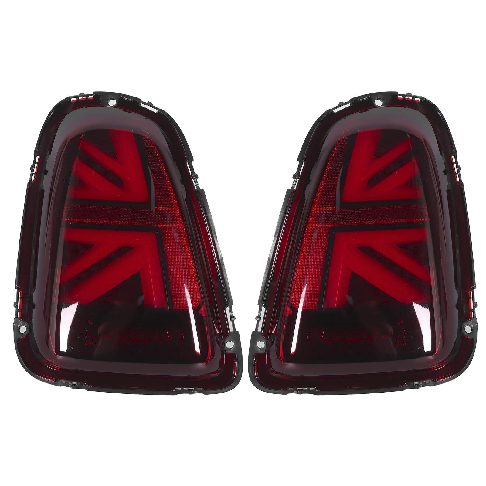 LEDテールライトアセンブリ LEDブレーキライト JCWユニオンジャックの場合 フルテールライトレッドレンズ R56 R57 R58 R59LCI2011から2015の場合