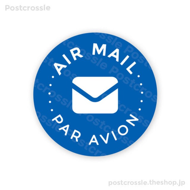 エアメールシール 10枚　ポスクロや海外の郵便に♪ AIR MAIL PAR AVION（手紙）