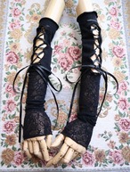【送料無料】Lace up アームカバー