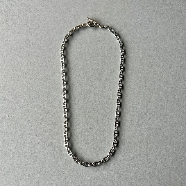OVER THE DAY TOKYO | 43cm | STAINLESS STEEL MARINE CHAIN CHOKER NECKLACE | オーバザデイトーキョー | MADE IN JAPAN | Toggle Clasp | ステンレス | ネックレス | チョーカー | OTDT-101 | WEL-704