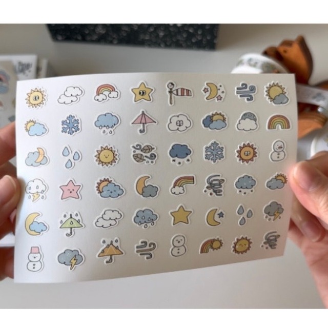 ★予約 KEYKEYMADE 〔sticker -天気のアイコン-〕