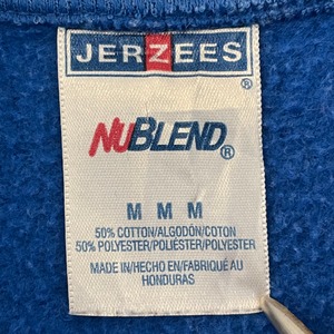 【JERZEES】ハーフジップ トレーナー スウェット ワンポイント 刺繍ロゴ アメリカ古着