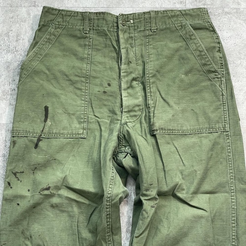 60-70s アメリカ軍 実物 OG107 ベイカーパンツ 36/31 詳細写真3
