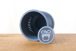 ハンギングたてじま鉢(4号サイズ)｜ネイビー