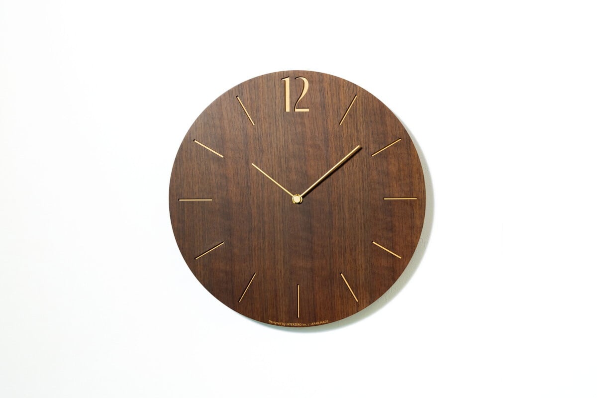 電波時計 PROUD CLOCK WALNUT | シャンブル【CHAMBRE】byインターゼロ
