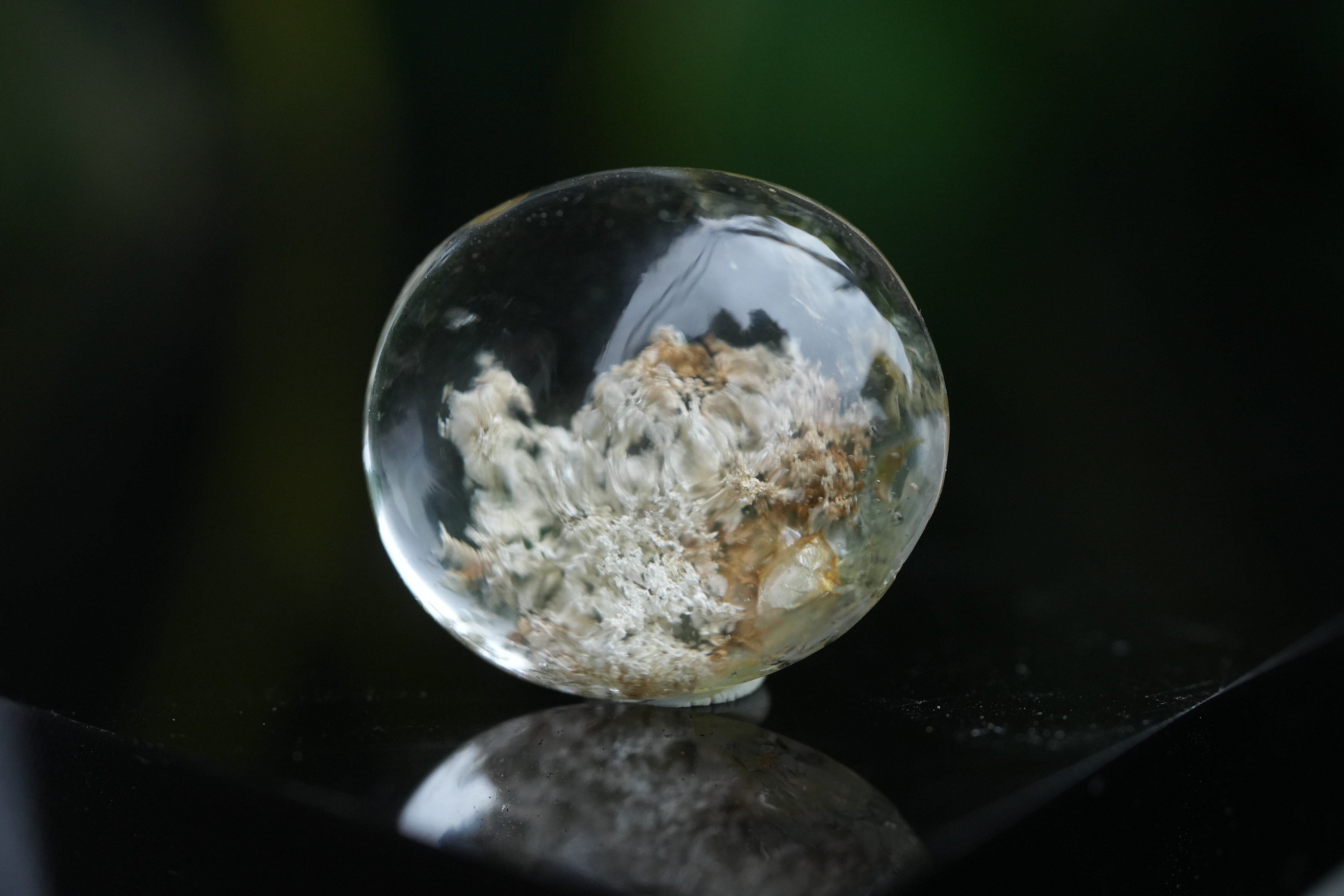 ホワイト☆ガーデンクォーツルース s1079 | Funky garuda Stone