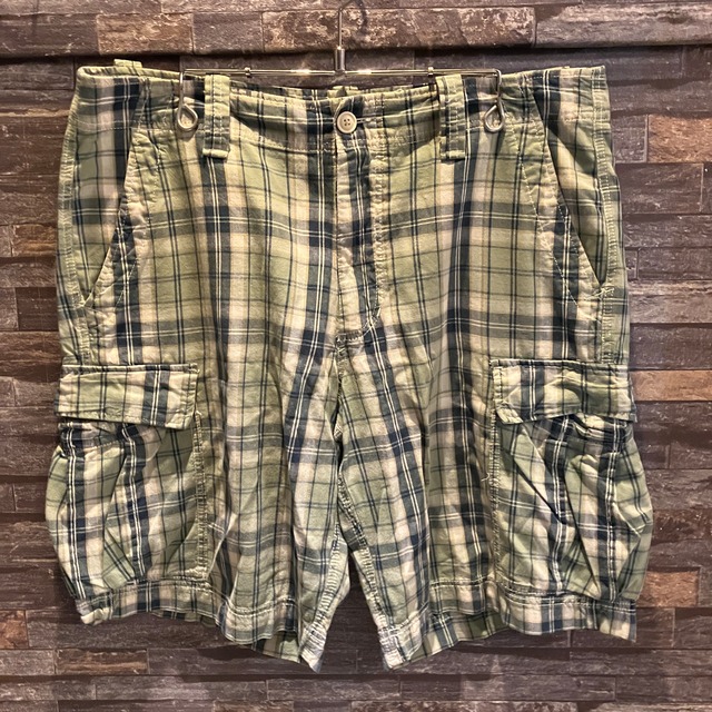POLO JEANS CO CHECK CARGO SHORTS