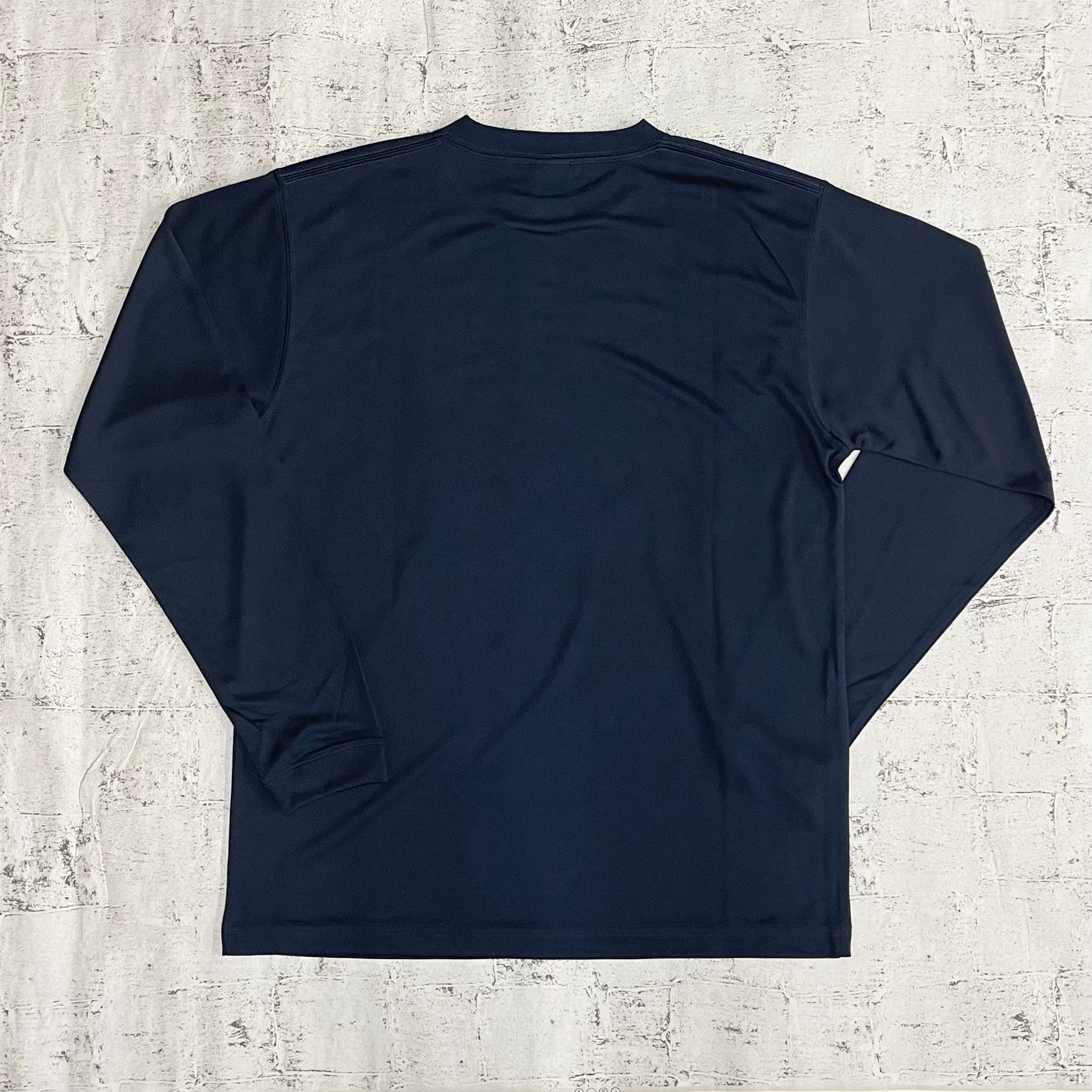 ドライロングスリーブTシャツ25LTB【navy × pink】