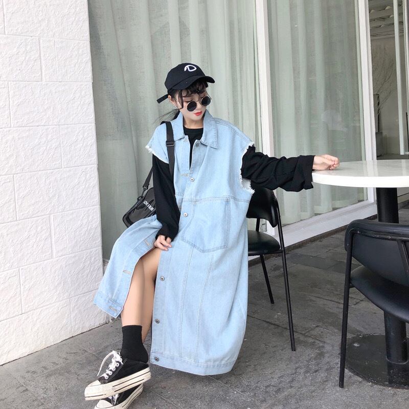 TOGA 22SS デニムワンピース ベスト ひざ丈ワンピース