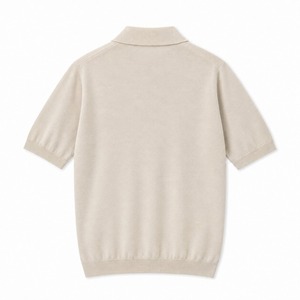 ★定価39,900円・新品未使用★ジョンスメドレー CISIS シーアイシス メリノ×シーアイランド ニットポロシャツ ラテ Sサイズ