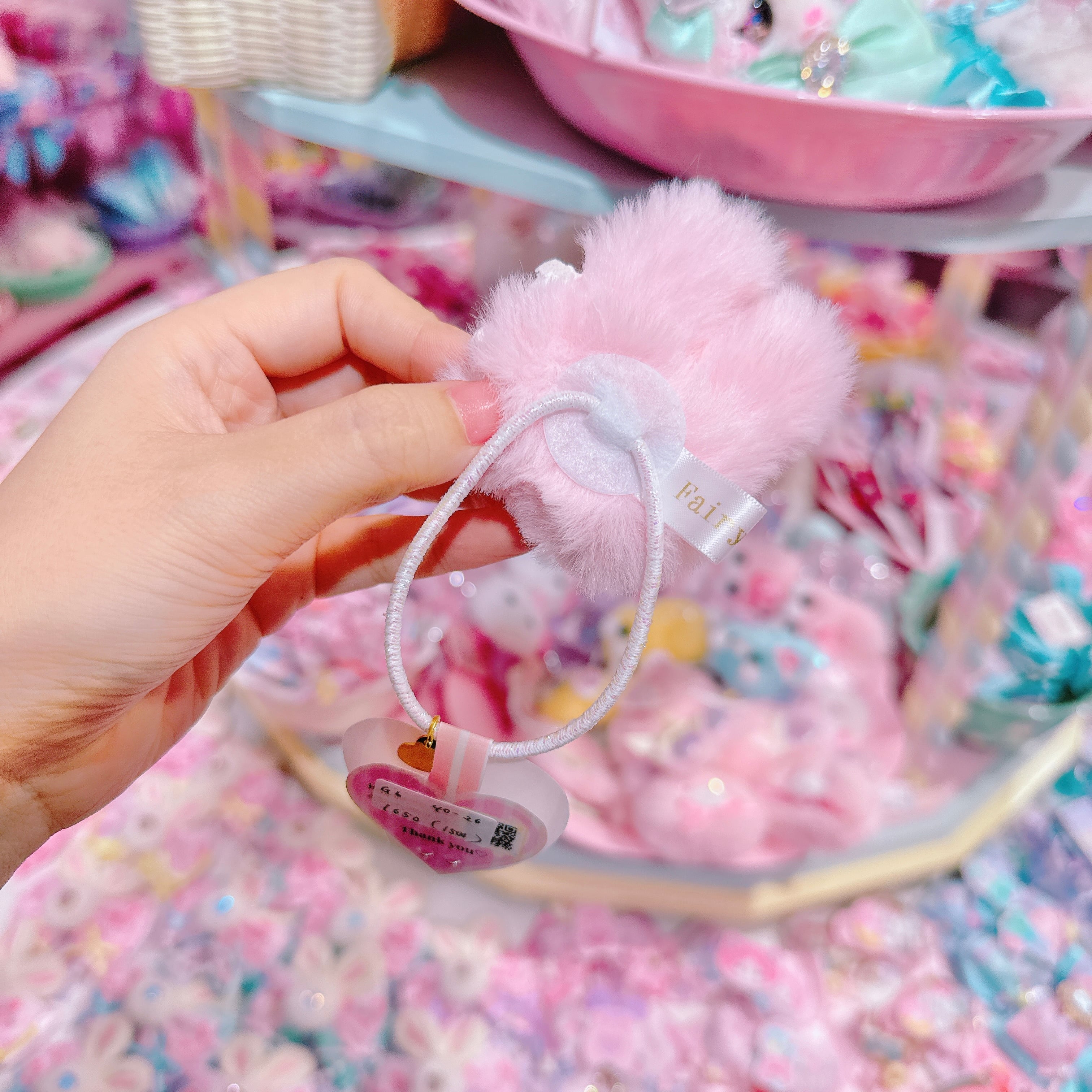 【G6】40-26モグモグちゃんクリームfaceヘアゴム