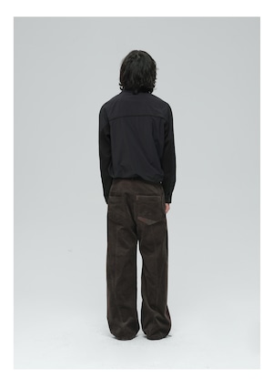 DECESOLO 25AW クリーンフィットステッチ ストレートコーデュロイパンツ