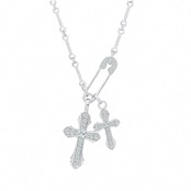 【grt12】Dual Cross Necklace