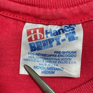 【HANES】90s USA製 BEEFY-T Tシャツ シングルステッチ カナダ ウィスラーマウンテン WHISTLER MOUMTAINプリント アーチロゴ ヴィンテージ M 半袖 US古着