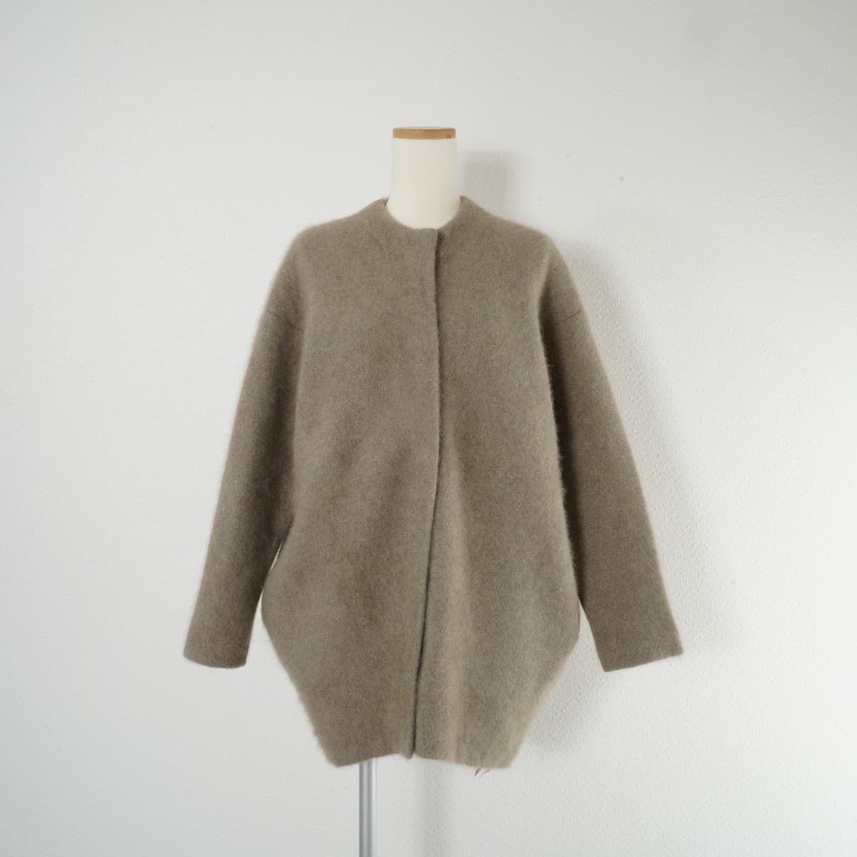 ELENDEEK エレンディーク RACOON MIX WCD BGE コクーン カーディガン  