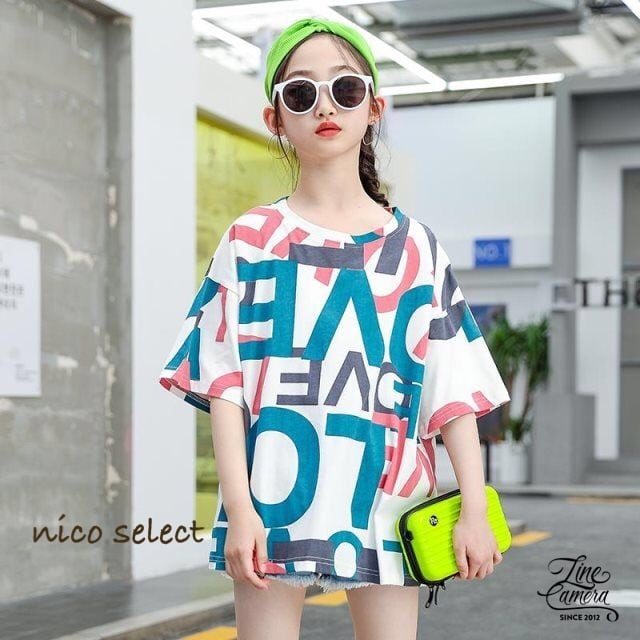 女の子 ビッグシルエットTシャツ 半袖Tシャツ 韓国子供服 | Always